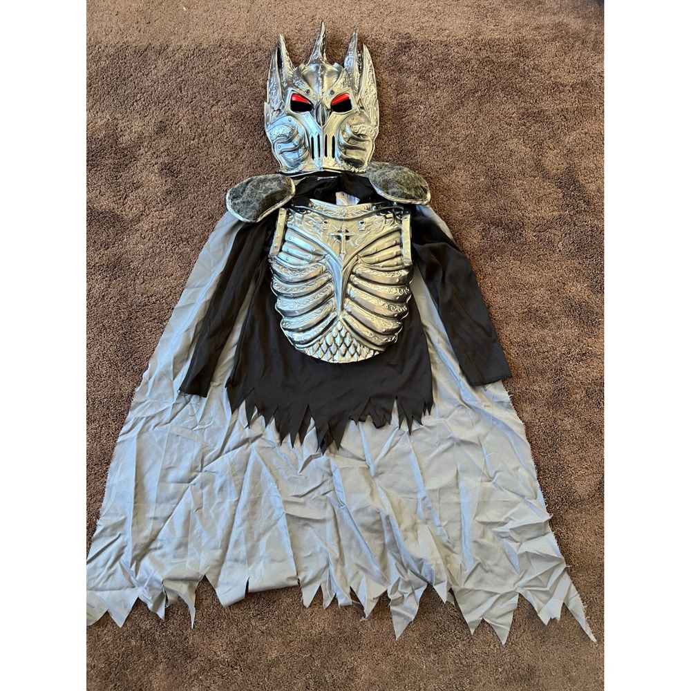 InCharacter Costumes Kids Undead Knight Skeleton Warrior Mask Cape Top Size 10